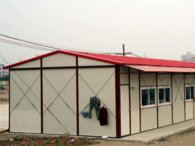 山西彩鋼活動(dòng)房精品彩鋼門房